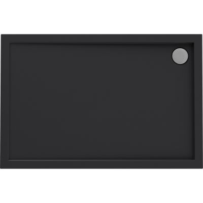 Brodzik prostokątny 120x80 cm czarny 15003300 Oltens Superior