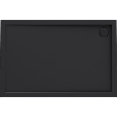 Brodzik prostokątny 120x80 cm czarny 15003300 Oltens Superior