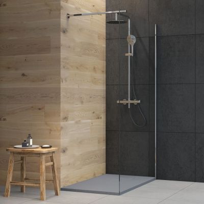 Brodzik prostokątny 120x70 cm szary 15102700 Oltens Bergytan