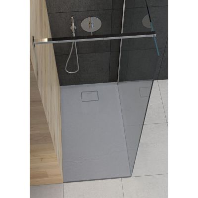 Brodzik prostokątny 120x70 cm szary 15102700 Oltens Bergytan