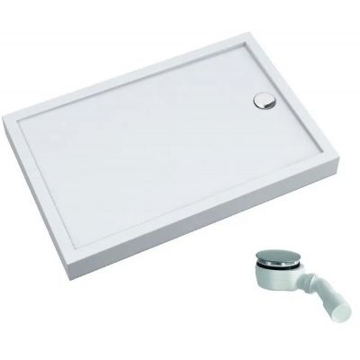 Brodzik prostokątny z syfonem 100x90 cm biały 34845 Schedpol Competia New