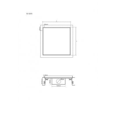Odpływ prysznicowy 15 cm OLQ02S15 Sea-Horse