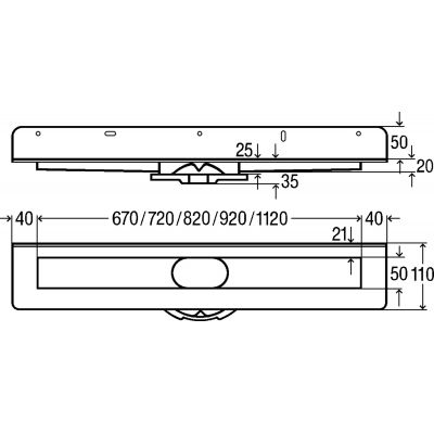 Odpływ prysznicowy 120 cm stal 737054 Viega Advantix