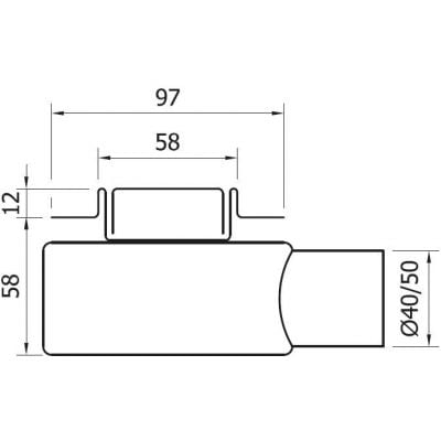 Odpływ prysznicowy 50 cm 100338702050 Wiper New Premium Slim