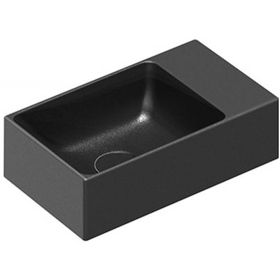 Umywalka 40x23 cm prostokątna ścienna czarna 0220410022 Catalano Verso