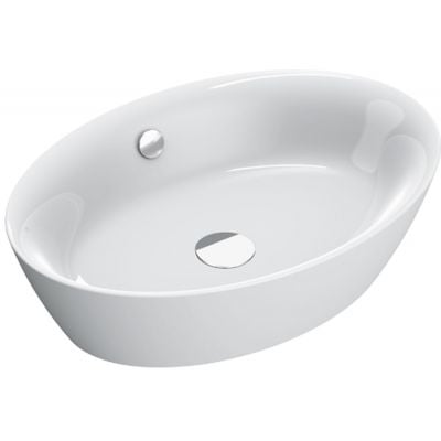 Umywalka 60x42 cm owalna nablatowa biała 0722600001 Catalano Velis