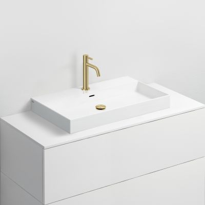 Umywalka 70x42 cm prostokątna ścienna-nablatowa biała CL0201432 Clou New Wash Me