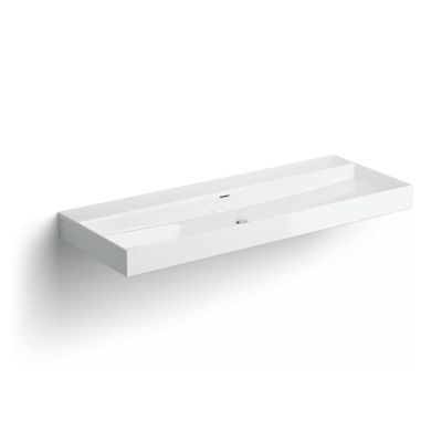 Umywalka 110x42 cm prostokątna ścienna-nablatowa biała CL0201438 Clou New Wash Me