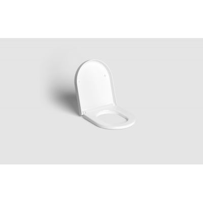 Miska WC z deską wolnoopadającą wisząca bez kołnierza biały połysk CL0401080 Clou Hammock