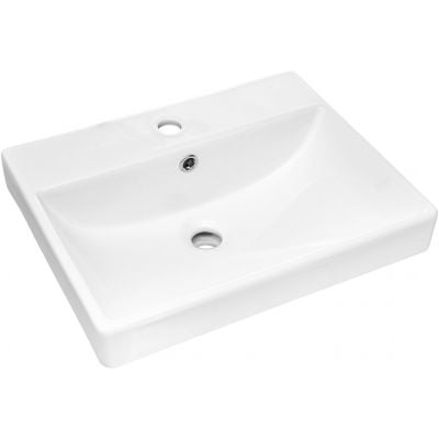 Umywalka 50x40 cm prostokątna meblowa biała UNRITAGW50 Comad Rita