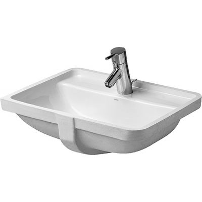 Umywalka 49x36.5 cm prostokątna podblatowa biała 0302490000 Duravit Starck 3