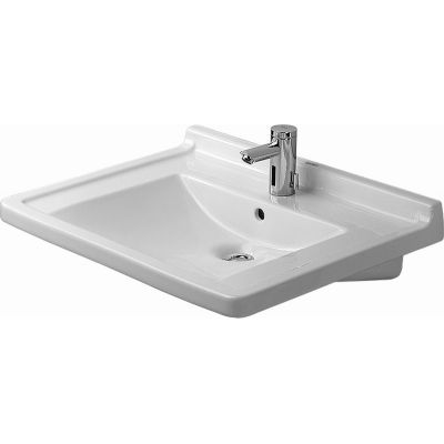 Umywalka 70x54.5 cm prostokątna ścienna dla niepełnosprawnych biała 03097000001 Duravit Starck 3