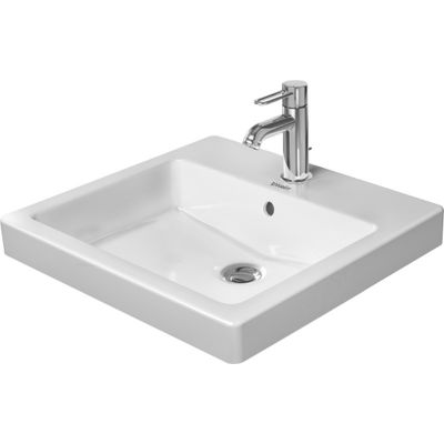 Umywalka 50x46.5 cm prostokątna wpuszczana biała 0315500000 Duravit Vero