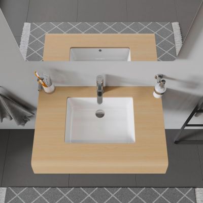 Umywalka 43x31.5 cm prostokątna podblatowa biała 0330430000 Duravit Vero