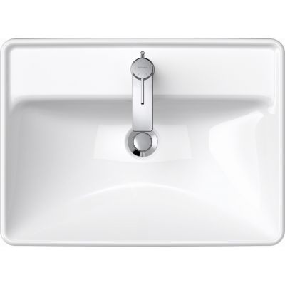 Umywalka 60x44 cm prostokątna wpuszczana biała 0357600027 Duravit D-Neo