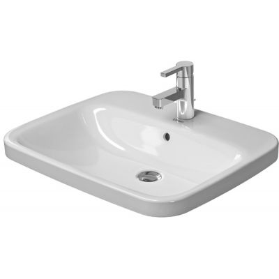 Umywalka 61.5x49.5 cm prostokątna wpuszczana biała 03746200001 Duravit DuraStyle