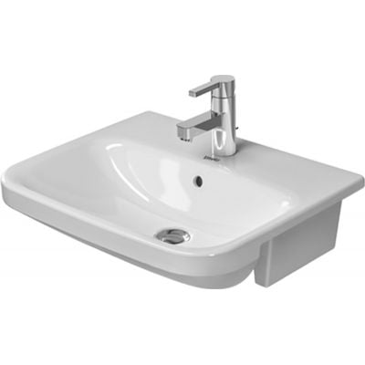 Umywalka 55x45.5 cm półokrągła biała 0375550000 Duravit DuraStyle