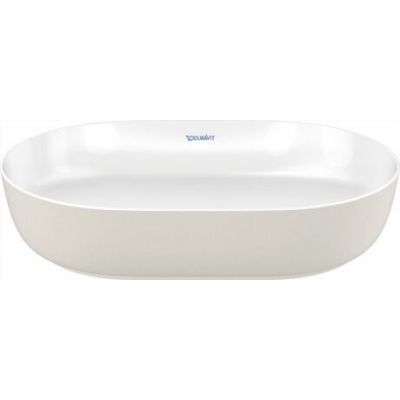 Umywalka 60x40 cm owalna nablatowa biała-szary/kamień 0379602300 Duravit Luv