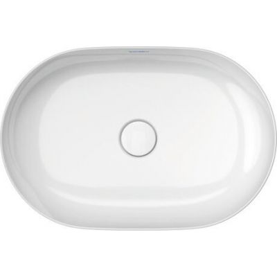 Umywalka 60x40 cm owalna nablatowa biała-szary/kamień 0379602300 Duravit Luv