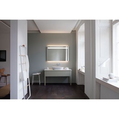 Umywalka 80x40 cm owalna nablatowa biała 0379800000 Duravit Luv