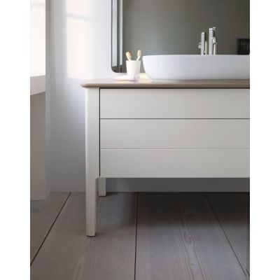 Umywalka 60x40 cm owalna nablatowa biała 0380600000 Duravit Luv