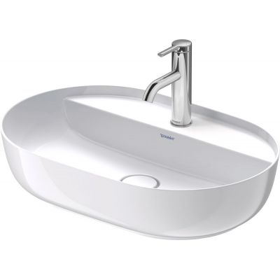 Umywalka 60x40 cm owalna nablatowa biała 0380600000 Duravit Luv