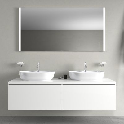 Umywalka 60x40 cm owalna nablatowa biała 0380600000 Duravit Luv