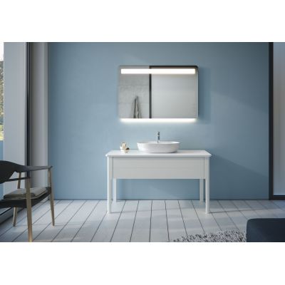 Umywalka 60x40 cm owalna nablatowa biała 0380600000 Duravit Luv