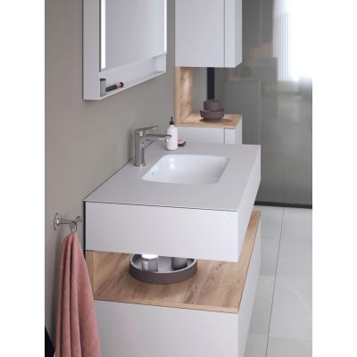 Umywalka 48x32 cm prostokątna podblatowa biała 0398480028 Duravit Qatego