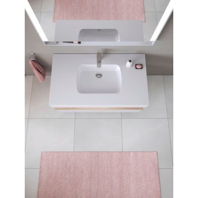 Umywalka 48x32 cm prostokątna podblatowa biała 0398482028 Duravit Qatego
