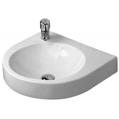 Umywalka 57.5x52 cm półokrągła ścienna biała 0449580009 Duravit Architec
