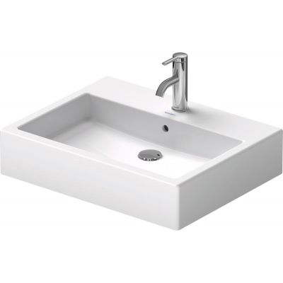 Umywalka 59.5x46.5 cm prostokątna nablatowa biała 04526000001 Duravit Vero