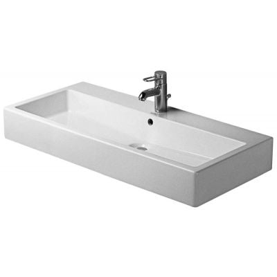 Umywalka 100x47 cm prostokątna ścienna-meblowa biała 04541000271 Duravit Vero