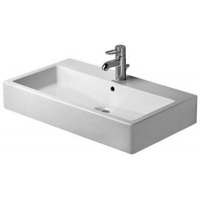 Umywalka 80x47 cm prostokątna ścienna-meblowa biała 0454800027 Duravit Vero