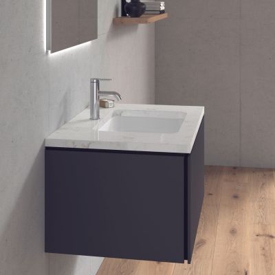 Umywalka 48x34.5 cm prostokątna podblatowa biała 04574800001 Duravit Happy D.2