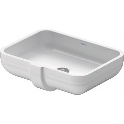 Umywalka 48x34.5 cm prostokątna podblatowa biała 04574800001 Duravit Happy D.2