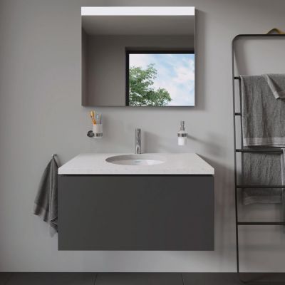 Umywalka 40x40 cm okrągła podblatowa biała 0468400000 Duravit Architec