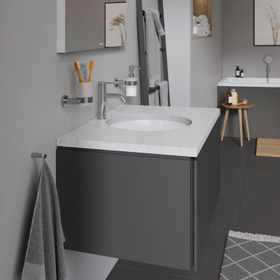 Umywalka 40x40 cm okrągła podblatowa biała 0468400000 Duravit Architec