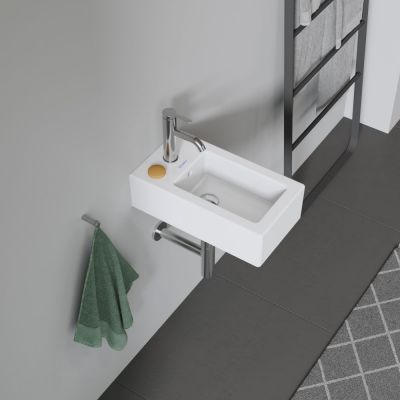 Umywalka 45x25 cm prostokątna ścienna biała 0702250000 Duravit Vero