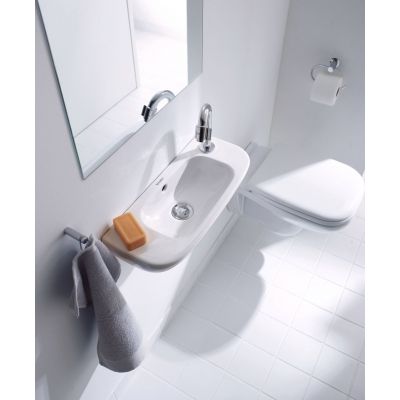 Umywalka 50x22 cm półokrągła ścienna biała 07065000082 Duravit D-Code