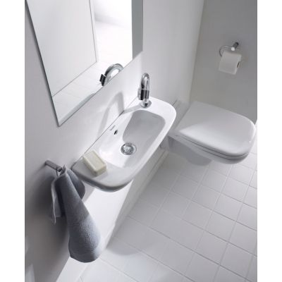 Umywalka 50x22 cm półokrągła ścienna biała 07065000082 Duravit D-Code