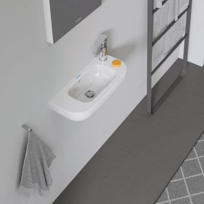 Umywalka 50x22 cm półokrągła ścienna biała 07065000082 Duravit D-Code