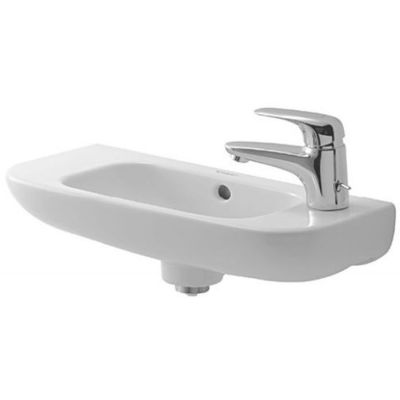 Umywalka 50x22 cm półokrągła ścienna biała 07065000082 Duravit D-Code
