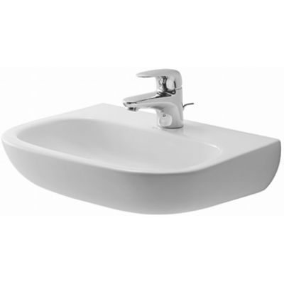 Umywalka 45x34 cm półokrągła ścienna biała 07074500702 Duravit D-Code