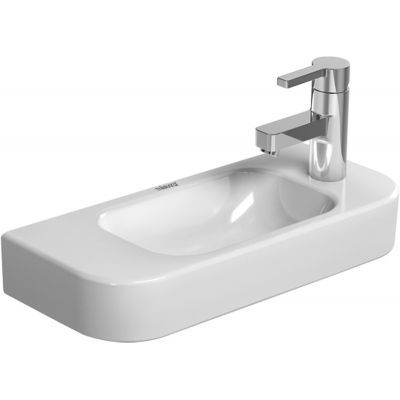 Umywalka 50x22 cm półokrągła ścienna biała 0711500008 Duravit Happy D.2