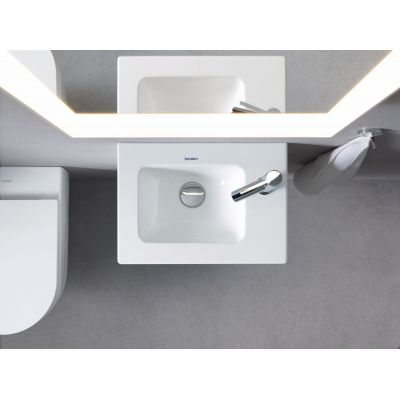 Umywalka 43x30 cm prostokątna meblowa biała 0723430000 Duravit ME by Starck