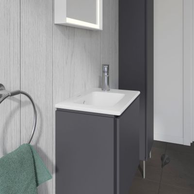 Umywalka 43x30 cm prostokątna meblowa biała 0723430000 Duravit ME by Starck