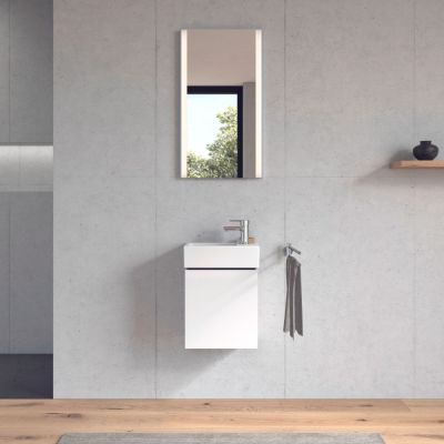 Umywalka 38x25 cm prostokątna ścienna-meblowa biała 0724380000 Duravit Vero Air