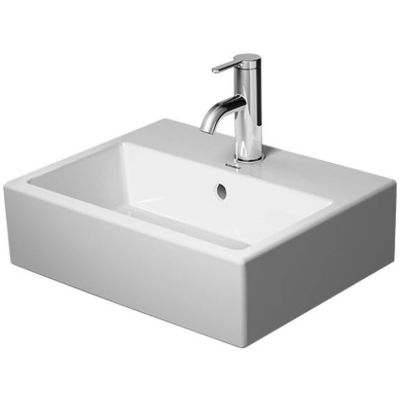 Umywalka 45x35 cm prostokątna ścienna-meblowa biała 0724450027 Duravit Vero Air