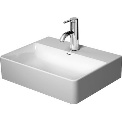 Umywalka 45x35 cm prostokątna ścienna-meblowa biała 07324500791 Duravit DuraSquare